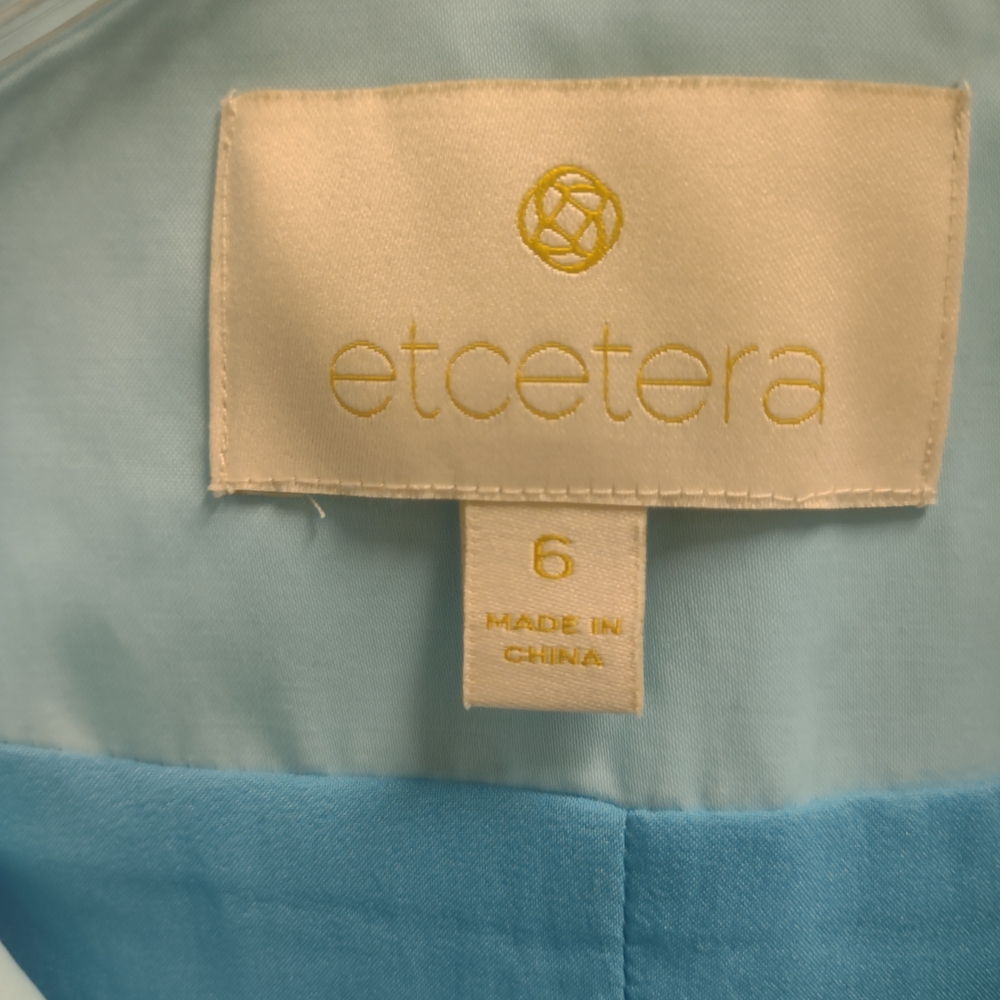 Etcetera Sky Blue Utility Jacket - image 4